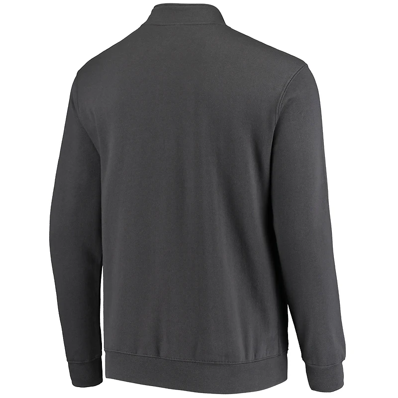 Men's Colosseum Charcoal Louisville Cardinals Tortugas Logo Quarter-Zip Jacket