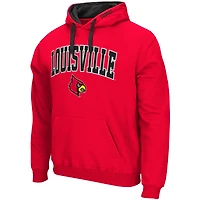 Sweat à capuche Colosseum Red Louisville Cardinals Big & Tall Arch Logo 2.0 pour homme