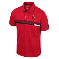 Polo No Problemo Colosseum Red Louisville Cardinals pour homme