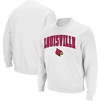 Sweat Colosseum pour homme blanc Louisville Cardinals avec arc et logo