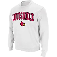 Sweat Colosseum pour homme blanc Louisville Cardinals avec arc et logo