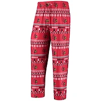 Ensemble de nuit pour homme Concepts Sport Red Louisville Cardinals, pull moche à manches longues et pantalon