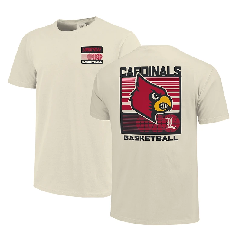 Couleurs confortables crème pour hommes Louisville Cardinals Basketball Staredown