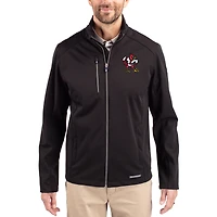 Men's Cutter & Buck Louisville Cardinals Evoke Eco Softshell Recycled Full-Zip Jacket