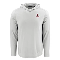 Men's Cutter & Buck Louisville Cardinals Coastline Epic Comfort Eco Recycled Long Sleeve Hoodie T-Shirt