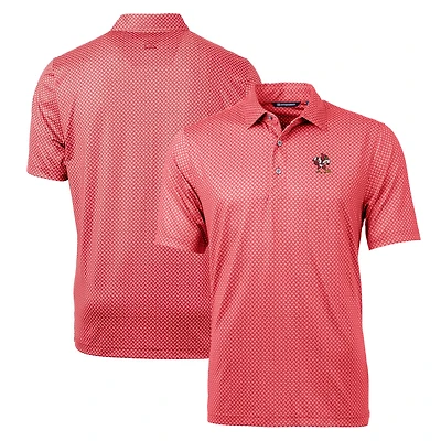 Polo extensible Pike Banner rouge des Cardinals de Louisville pour homme Cutter & Buck