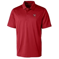 Men's Cutter & Buck Red Louisville Cardinals Team Logo Big Tall Prospect Textured Stretch Polo