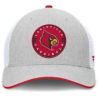 Men's Fanatics  Heather Gray Louisville Cardinals Trigger Flex Hat