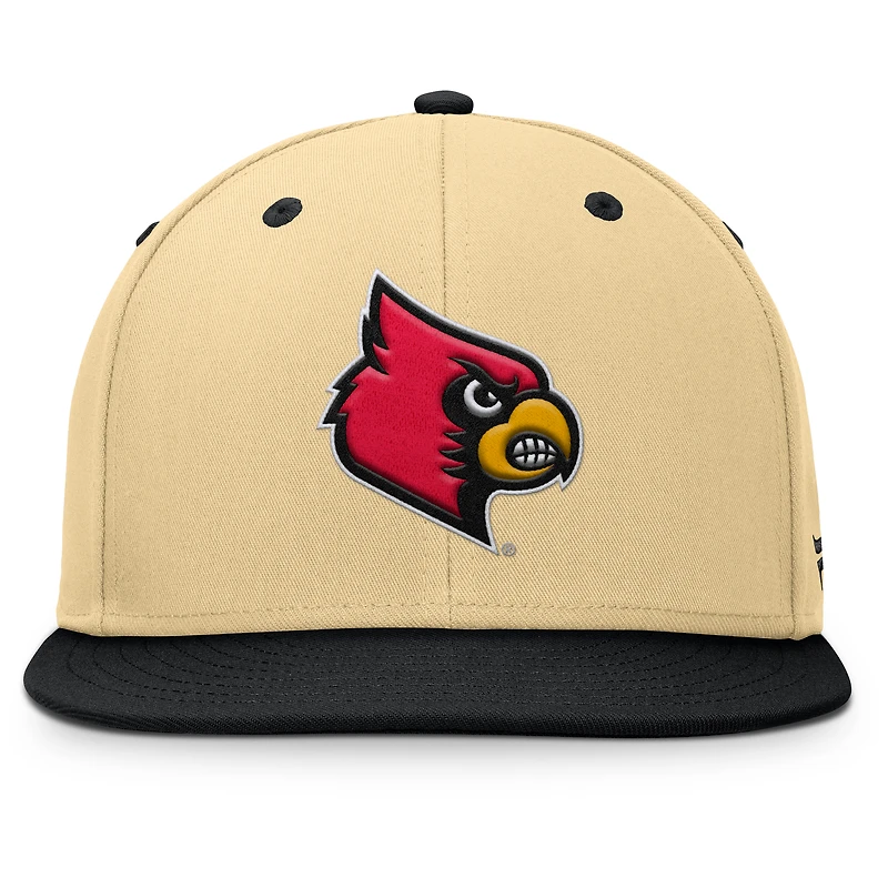Casquette ajustée Fanatics kaki/noir pour homme des Cardinals de Louisville