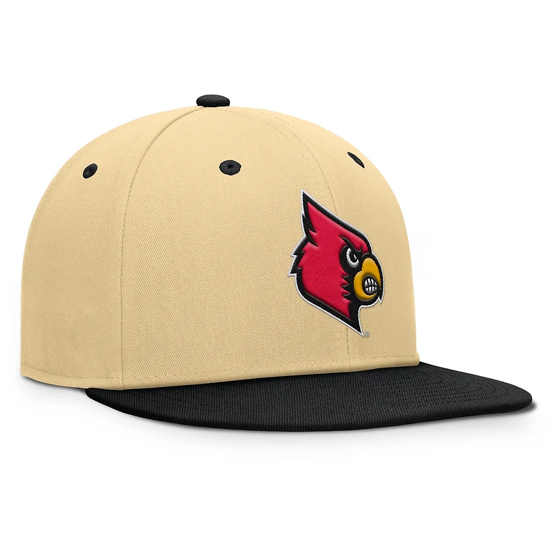 Casquette ajustée Fanatics kaki/noir pour homme des Cardinals de Louisville