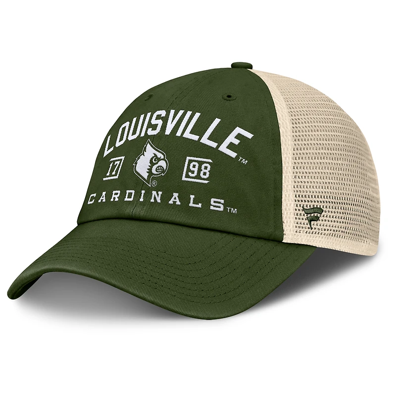 Casquette ajustable de camionneur Frontier OHT Military Appreciation de Louisville Cardinals de la collection Fanatics Olive pour hommes