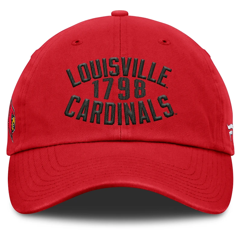 Men's Fanatics Red Louisville Cardinals Archer Adjustable Hat