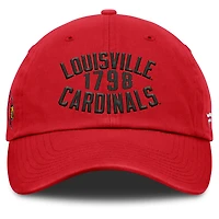 Men's Fanatics Red Louisville Cardinals Archer Adjustable Hat