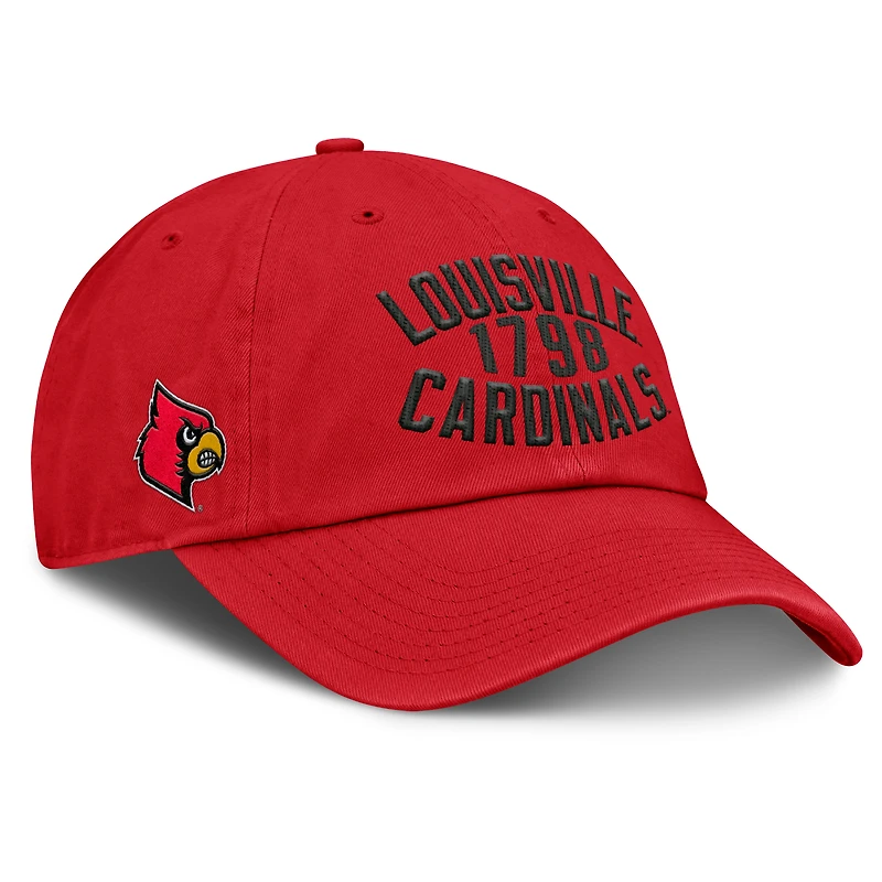 Men's Fanatics Red Louisville Cardinals Archer Adjustable Hat