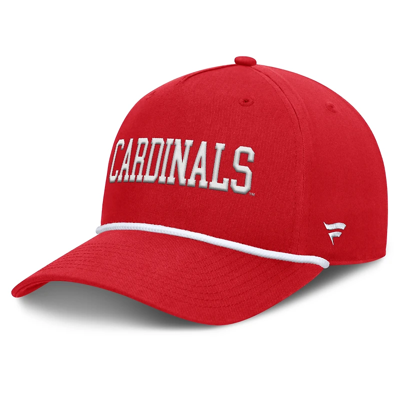 Men's Fanatics Red Louisville Cardinals Foul Ball Rope Adjustable Hat