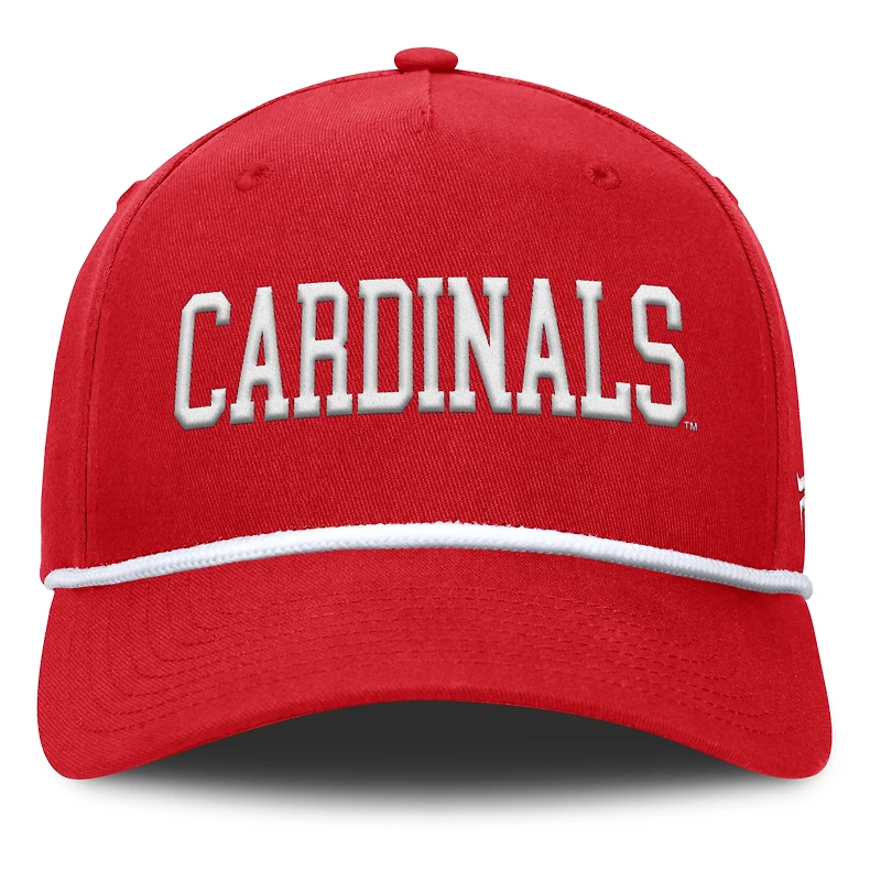 Casquette ajustable en corde pour balle fausse fanatiques pour hommes, Louisville Cardinals, rouge