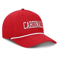 Casquette ajustable Fanatics rouge Louisville Cardinals Foul Ball Rope pour homme