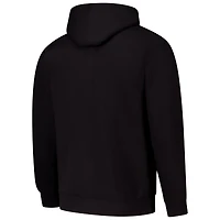 Men's League Collegiate Wear Black Louisville Cardinals Arch Script Essential Fleece 2.0 Pullover Hoodie