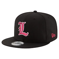 Men's New Era  Black Louisville Cardinals Team 9FIFTY Snapback Hat