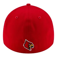 Casquette New Era rouge Louisville Cardinals Team Classic 39THIRTY Flex pour homme
