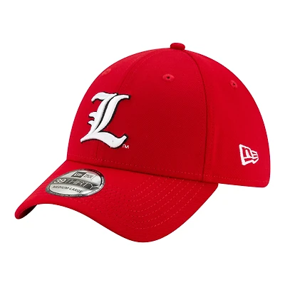 Casquette New Era rouge Louisville Cardinals Team Classic 39THIRTY Flex pour homme