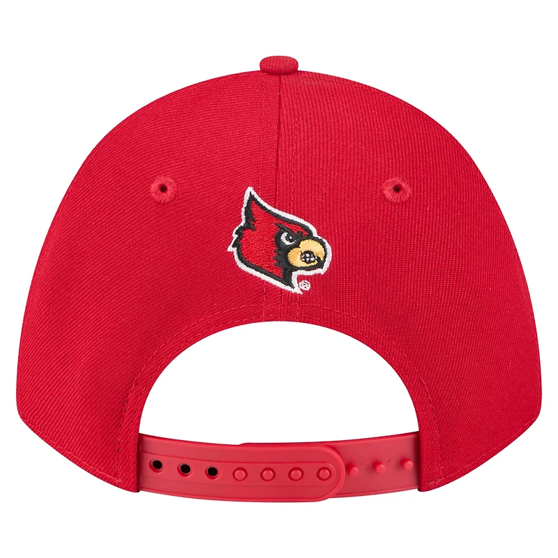 Men's New Era Red Louisville Cardinals Team Collective 9FORTY M-Crown Adjustable Hat