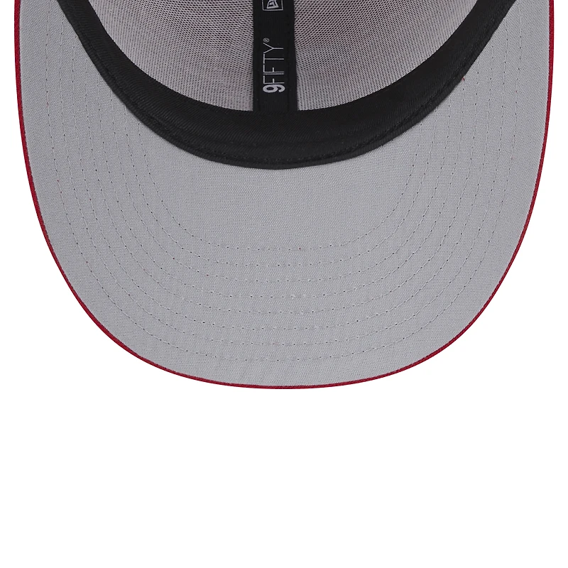 Men's New Era Red Louisville Cardinals Trucker 9FIFTY Snapback Hat