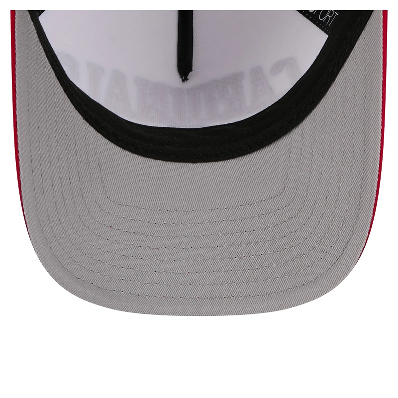 Men's New Era White/Red Louisville Cardinals Arch Two-Tone Rope 9FORTY A-Frame M-Crown Adjustable Hat