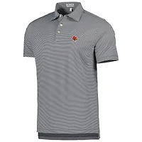 Polo en jersey à rayures Jubilee Louisville Cardinals pour homme Peter Millar noir