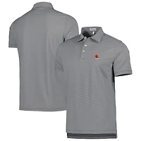 Polo en jersey à rayures Jubilee Louisville Cardinals pour homme Peter Millar noir
