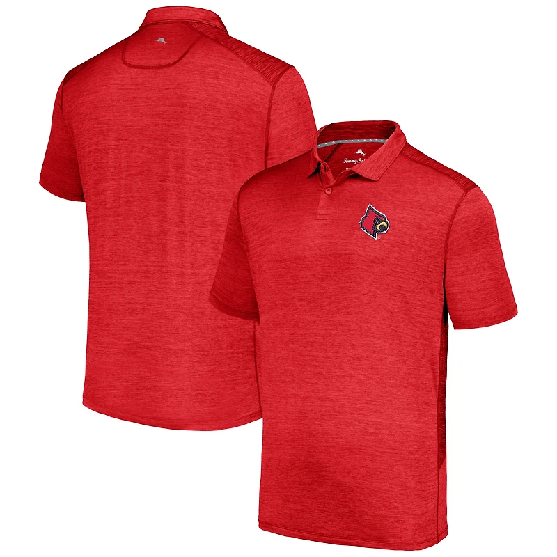 Polo Tommy Bahama rouge Louisville Cardinals Delray IslandZone pour hommes