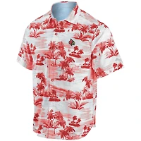 Chemise boutonnée Tommy Bahama Texas Red Louisville Cardinals Tropical Horizons pour hommes