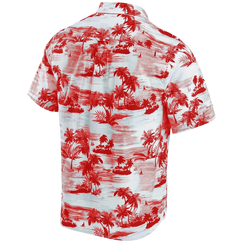 Chemise boutonnée Tommy Bahama Texas Red Louisville Cardinals Tropical Horizons pour hommes