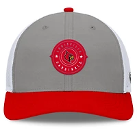 Men's Top of the World Gray/Red Louisville Cardinals Rob Trucker Adjustable Hat