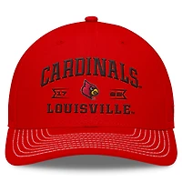 Men's Top of the World Red Louisville Cardinals Carson Trucker Adjustable Hat