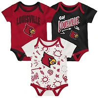 Ensemble trois pièces pour nouveau-né et nourrisson Outerstuff Louisville Cardinals All Day Play