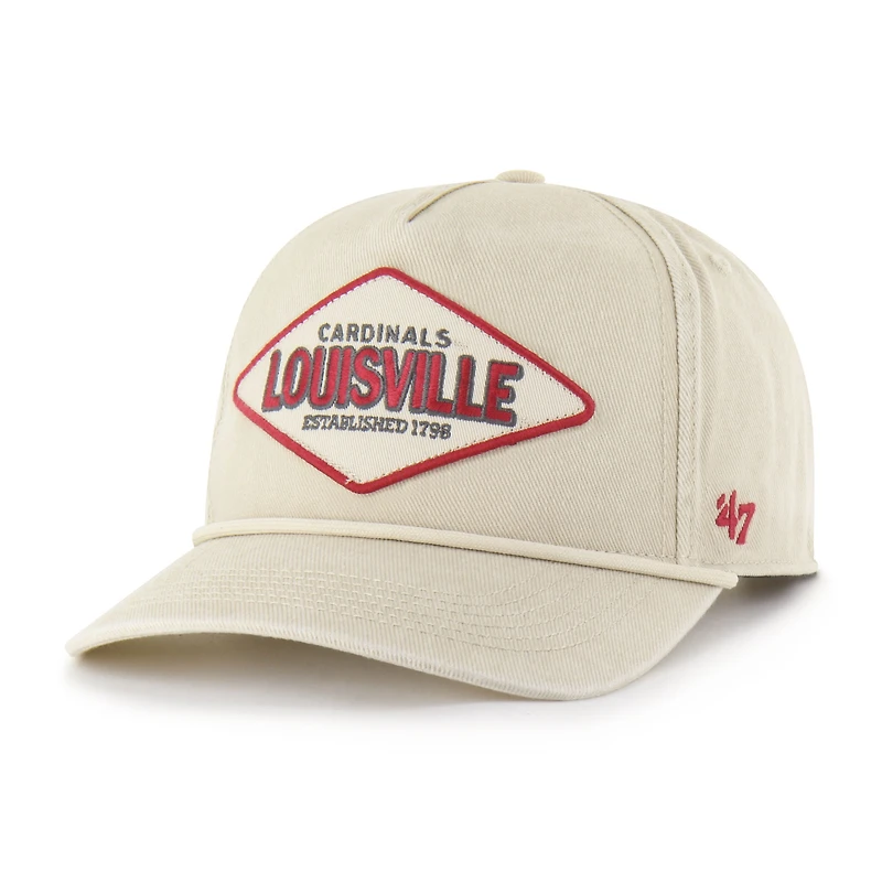 Unisex '47 Cream Louisville Cardinals Outdoorsmen Cairn Hitch Adjustable Hat