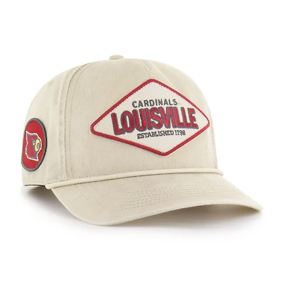 Unisex '47 Cream Louisville Cardinals Outdoorsmen Cairn Hitch Adjustable Hat