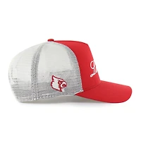 Unisex '47 Red Louisville Cardinals Contemporary Basics Foundation Trucker Hitch Adjustable Hat