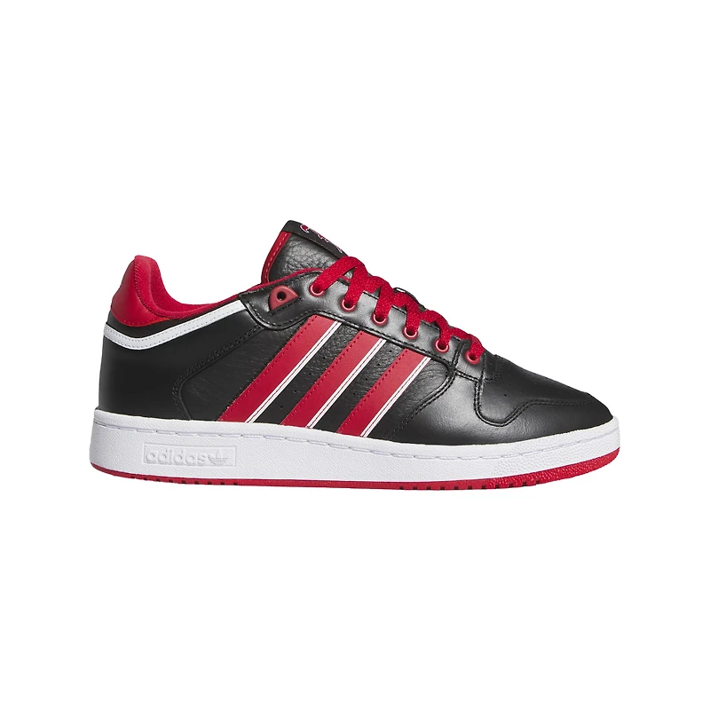 Chaussures de basket-ball unisexes adidas Louisville Cardinals Centennial 85 Low noires/rouges