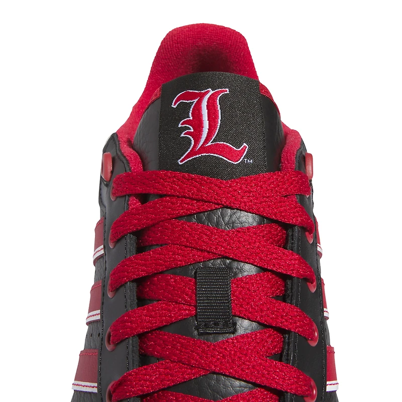 Chaussures de basket-ball unisexes adidas Louisville Cardinals Centennial 85 Low noires/rouges