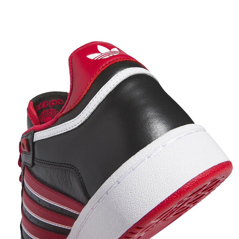 Chaussures de basket-ball unisexes adidas Louisville Cardinals Centennial 85 Low noires/rouges