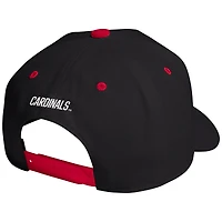 Unisex adidas  Black Louisville Cardinals Throwback A-Frame Adjustable Hat