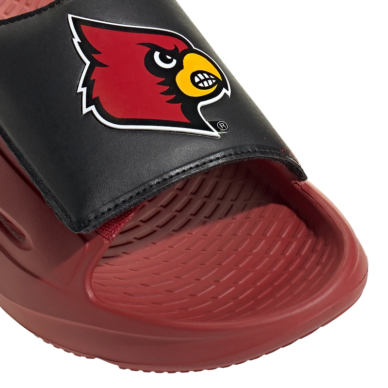 Sandales unisexes adidas rouges Louisville Cardinals Lightblaze Slide