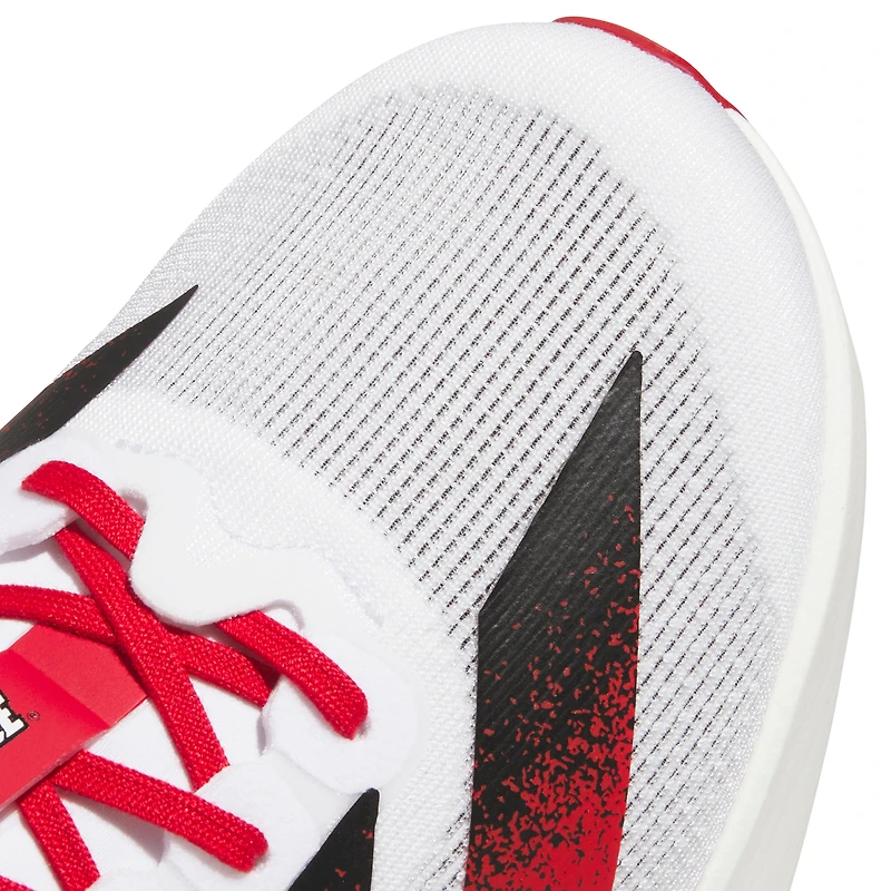 Chaussures de course unisexes adidas Adizero Evolution SL blanches des Louisville Cardinals