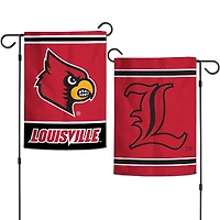 WinCraft Louisville Cardinals Drapeau de jardin double face 12 po x 18 po