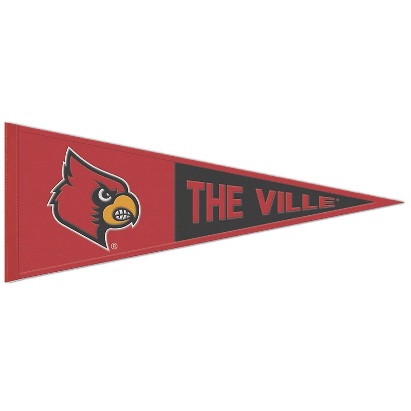 Fanion à slogan WinCraft Louisville Cardinals 13" x 32"