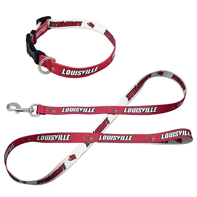 Ensemble laisse et collier pour animaux de compagnie WinCraft Louisville Cardinals