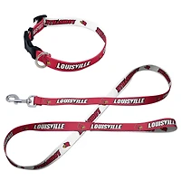 Ensemble laisse et collier pour animaux de compagnie WinCraft Louisville Cardinals