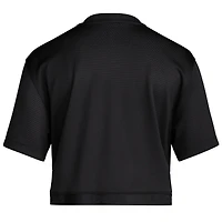 Women's adidas Black Louisville Cardinals 1980s Throwback Cropped T-Shirt